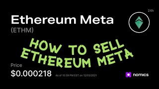 How to sell Ethereum Meta Explained in 2021 22 [upl. by Enyar993]