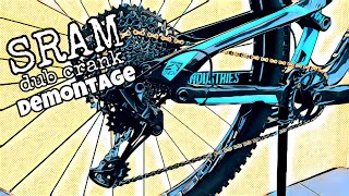 MTB praat SRAM Dub Crank en Direct Mount Tandwiel DEmontage [upl. by Asirrak]