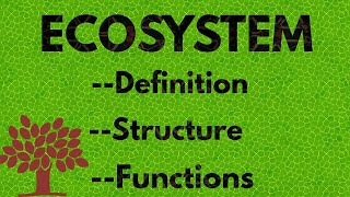 ECOSYSTEM  Definition  Structure And Functions [upl. by Naaitsirhc]