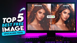 Top 5 Best AI Image Upscaler 2023  Upscale Midjourney Images for Print Free [upl. by Boser872]