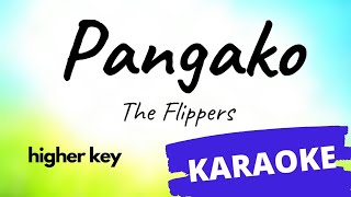 Pangako  The Flippers KARAOKE higher key [upl. by Arinay]