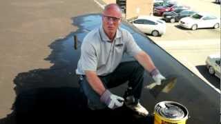 How to repair a flat roof leak Underwater permanently  Karnak 19 Ultra Rubberized Flashing [upl. by Anire]