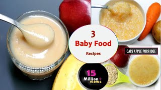 3 Baby food recipes  7 to 12 months baby food  Healthy amp tasty baby food [upl. by Zampino996]