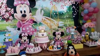 Ideias para festa e decoração do tema Minnie rosa [upl. by Ahsiekar]