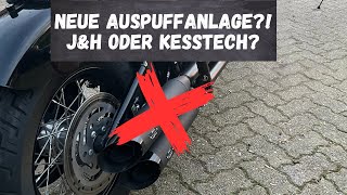 Neue Auspuffanlage Harley Davidson Street Bob 114 FXBBS  Motovlog 21 [upl. by Aihseuqram796]