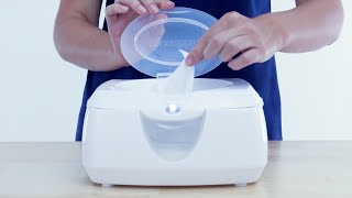 Munchkin Warm Glow Wipe Warmer How to Use [upl. by Aisatana]