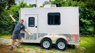 Converting my Cargo Trailer into an RV Camper [upl. by Nyleahcim]