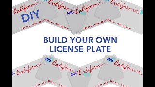 Build your own License Plates  DIY Kids Activity [upl. by Fons684]