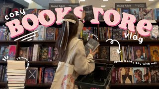 cozy bookstore vlog 🧸💌🎀✨spend the day book shopping with me at barnes amp noble  book haul [upl. by Duky]