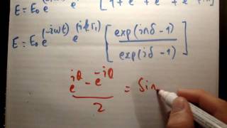 EM to Optics 27  Fraunhofer Diffraction Pattern  N Harmonic Oscillators [upl. by Yrgoerg]