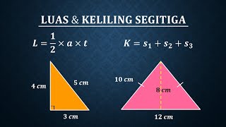 Luas dan keliling segitiga [upl. by Templas]