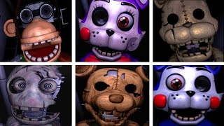 Five Nights at Candys 2 ALL JUMPSCARES [upl. by Lihkin763]