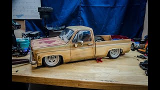 SquareBody Shop Truck Build Part 1 Super EASY Chassis Fab C10 RC [upl. by Mcgean257]