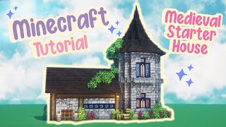 Medieval Aesthetic Starter House Tutorial Minecraft 🍄🌿✨Mizunos Cottage Fairy Tale 🌸 Easy Survival [upl. by Hake]