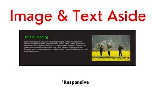 How to Align Image and Text Side by Side with HTML amp CSS  frontendDUDE [upl. by Sanjay824]