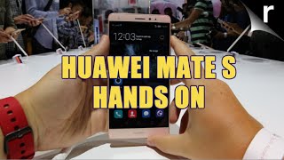 Huawei Mate S HandsOn Review  IFA 2015 [upl. by Vittoria873]