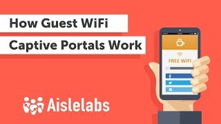 How Guest WiFi Captive Portals Works Social WiFi User Experience Explained Aislelabs [upl. by Malamud701]