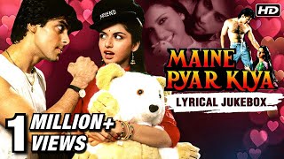 Maine Pyar Kiya Songs  Lyrical Jukebox  Salman amp Bhagyashree  Kabootar Ja Ja Ja  SPB amp Lata Hits [upl. by Enna]