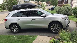 Thule Pulse 615 Large Cargo Box 2015 Acura MDX [upl. by Tychonn]