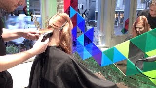 An undercut bob and color makeover haircut [upl. by Akahs]