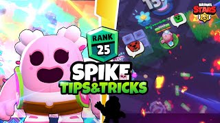 How To Push SPIKE To Rank 25  TIPSampTRICKS  Spike Guide  Brawl Stars Howtopushspiketorank25 [upl. by Atekal]