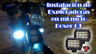 Instalación de Exploradoras en mi moto Boxer [upl. by Tollmann524]