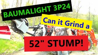 Baumalight 3P24 Stump Grinder  REVIEW and DEMO [upl. by Roseanna]