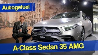 Mercedes A Class Sedan A35 AMG REVIEW Exterior Interior  Autogefuel [upl. by Edrock801]