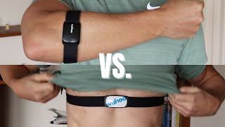 Wahoo TICKR amp TICKR FIT Heart Rate Monitor Review  Chest Strap VS Arm Band [upl. by Bastien667]