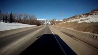 Driving through Jackson Hole to Teton Village Jackson Hole Mountain Resort 2012 [upl. by Sirkin]