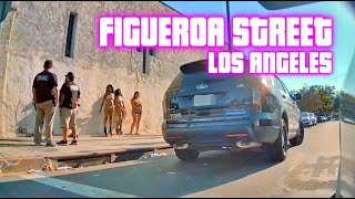 Figueroa Street Real Road Trip  Los Angeles Street Life [upl. by Marquita714]