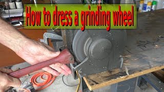 Resurfacing a grinding wheel fast and easy [upl. by Sutherlan892]