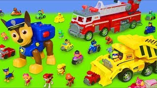 Psi Patrol zabawki  Chase cięzarówka strażak Marshall  Paw Patrol Toys [upl. by Karlis]