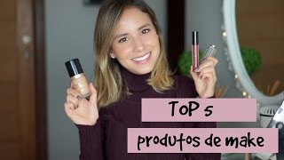 TOP 5  Produtos de Maquiagem [upl. by Aelsel387]