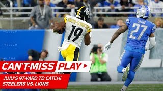 JuJu SmithSchuster Blasts Off for 97Yd CatchnRun TD  CantMiss Play  NFL Wk 8 Highlights [upl. by Namyac]