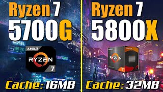 Ryzen 7 5700G vs Ryzen 7 5800X  RTX 3090 [upl. by Poppy77]