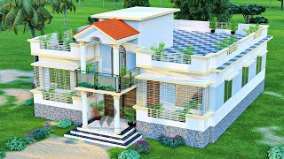 5 BEDROOM HOUSE PLANS BARIR DESIGN BANGLADESH [upl. by Flatto524]