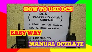 HOW TO USE TONE  DCS Digitally coded squelch [upl. by Inoy]