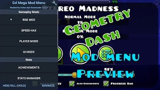 Geometry Dash 211 MEGA MOD MENU ANDROID Preview [upl. by Fabiola]