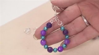 How To Make Hoop Earrings With Beads [upl. by Argyle]