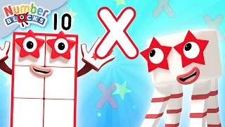 Multiplication for Kids Level 10  Maths for Kids  Learn to count  Numberblocks [upl. by Yekim45]