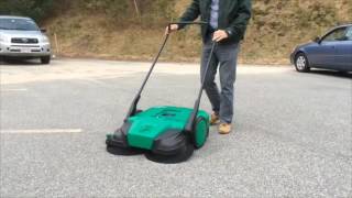 Bissell Commercial Push Power Sweeper [upl. by Ardiedal]