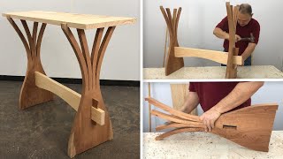 Mesa de Madera Muy Bonita Fácil De Hacer Paso a Paso  Tutorial de carpintería [upl. by Myrt]