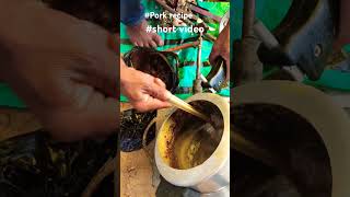 Pork recipe  short video  Santhalitribecooking [upl. by Hsirt715]