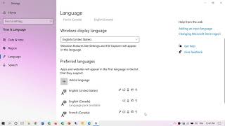 Windows 10 HOW TO Change display language July 23rd 2020 [upl. by Imeka]