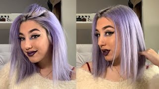 I dyed my hair with purple shampoo because quarantine [upl. by Amehr211]