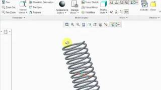 How to create helical Spring in Creo parametric [upl. by Chlori107]