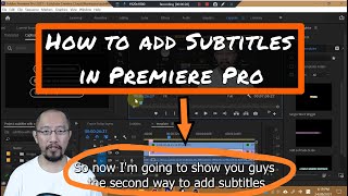 How to hardcode subtitles using Adobe Premiere Pro with or without SRT [upl. by Emyaj]