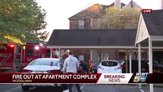 Firefighters put out fire at Woodlawn apartment complex Thursday morning [upl. by Duck12]