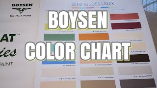 BOYSEN COLOR CHART  house paint ideas [upl. by Adall399]